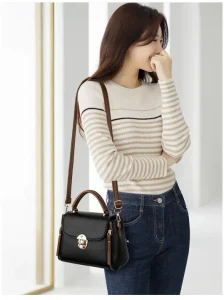 Fashionable Stylish High Quality Fashion For Women Shoulder Crossbody and Hand Bags Luxury Purses New Black by SA Collection - Image 4