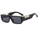 Rectangular Black MC Stan Sunglasses – Stylish & Trendy Eyewear