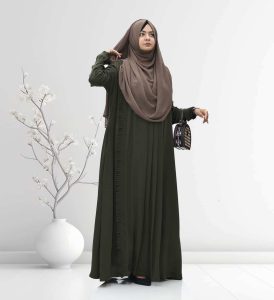 Borka Dubai Cherry Fabric kuchkata Gown Borka Unique Style. - Image 2