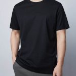 Black Colour Jersey Fabric Half Sleeve T-shirt For Men's